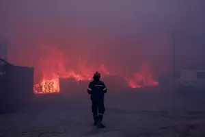 El devastador incendio en Grecia ha quemado ms de 40.500 hectreas en tres das