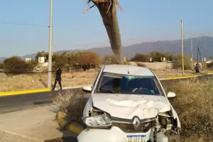 Automovilista choc una lnea de media tensin y afect el servicio de vecinos