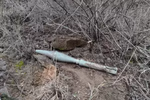 Encontraron un proyectil de mortero en la Quebrada de Moreira