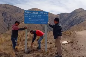 Acci�n estrat�gica de se�alizaci�n tur�stica en la Cuesta de Minas Capillitas