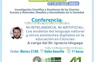 Se vienen las 13 Jornadas Universitarias de Ciencias Exactas y Naturales