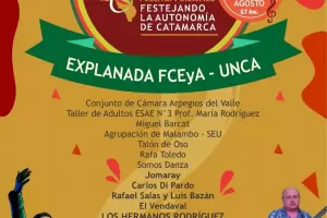 Show folclrico "Festejando la Autonoma de Catamarca": dnde y cundo