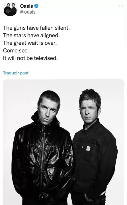 oasis regreso