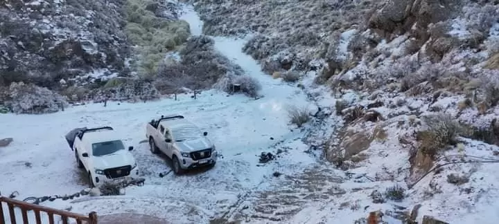 importante nevada se registr en la zona de Minas Capillitas