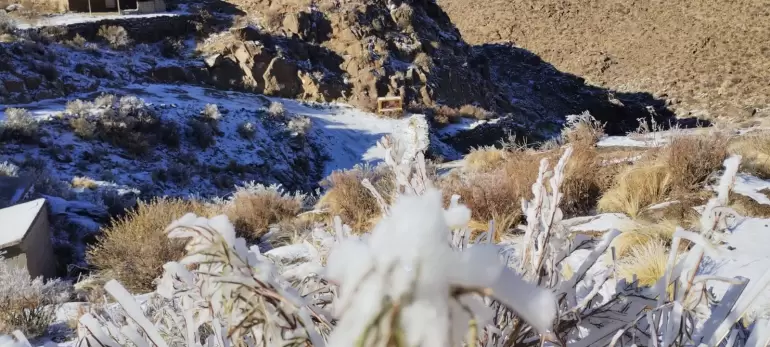 importante nevada se registr en la zona de Minas Capillitas