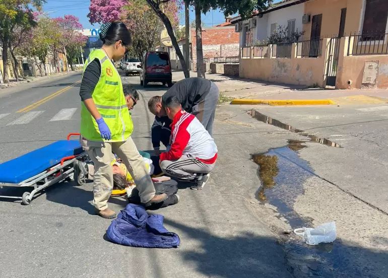Accidente de circulacin con persona lesionada