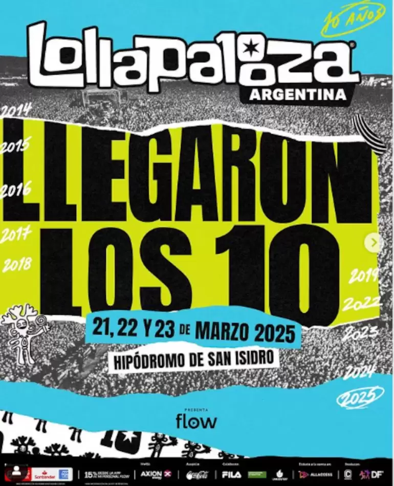 nueva edicin del Lollapalooza Argentina