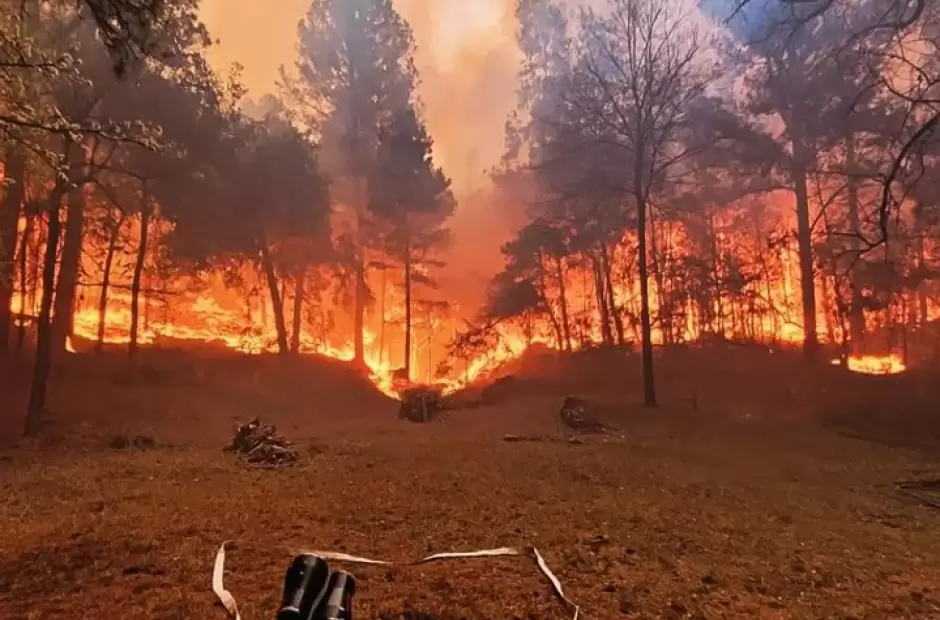 Incendio en Calamuchita