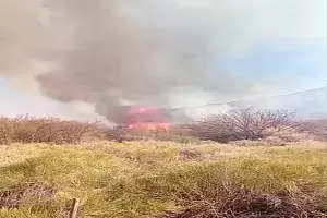 Un importante incendio en Tinogasta afect el servicio elctrico de varias localidades