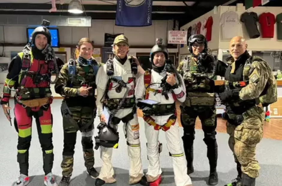 Paracaidistas y rcord