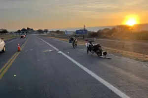 Chocaron dos motos en Ruta n 38: un motociclista termin lesionado