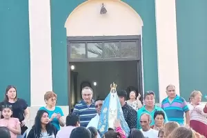 Fiesta de la Protecci�n de la Virgen a 20 a�os del sismo en La Paz