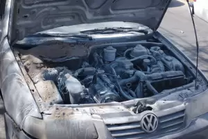 Sufri un desperfecto mecnico y se incendi