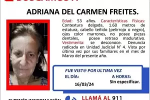 Buscan desesperadamente a una mujer desaparecida en marzo