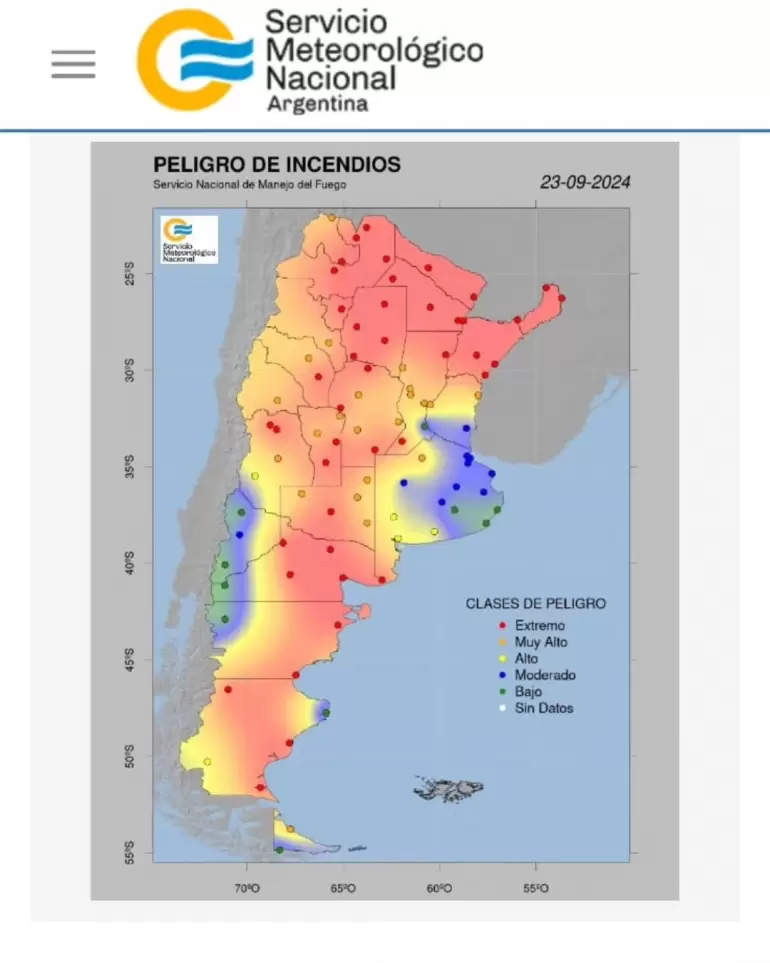 alerta incendios mapa