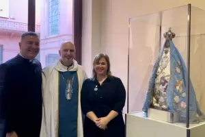 Instalaron una imagen de la Virgen del Valle en la Casa Rosada