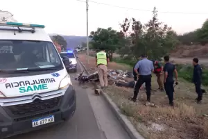 Derrape: el motociclista qued inconsciente