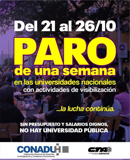 Arranca una semana completa de paro de los docentes universitarios - La ...