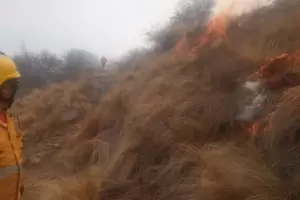 Incendio en La Atravesada: sigue sin ser contenido y ya consumi 40 hectreas