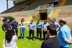 Operativo de seguridad para la final del Torneo Federal "A" en el Estadio Bicentenario