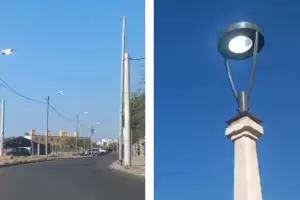 Vecinos reclaman que las luces del alumbrado pblico permanecen encendidas todo el da
