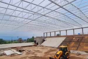 El Gobierno Provincial avanza con las obras del Polideportivo en el barrio Libertador II