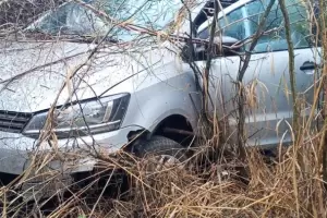 Violento vuelco de un automvil en Ruta Nacional 38