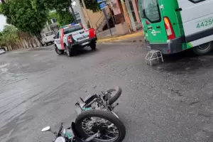 Choque en Avda. Pte. Castillo y Avda. San Martn: dos personas lesionadas