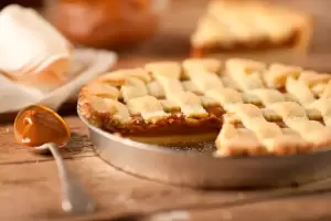 Receta de pastafrola de dulce de leche, sin manteca y perfecta para la merienda