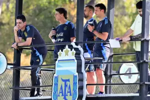 As entren la Seleccin en la previa del partido con Bolivia
