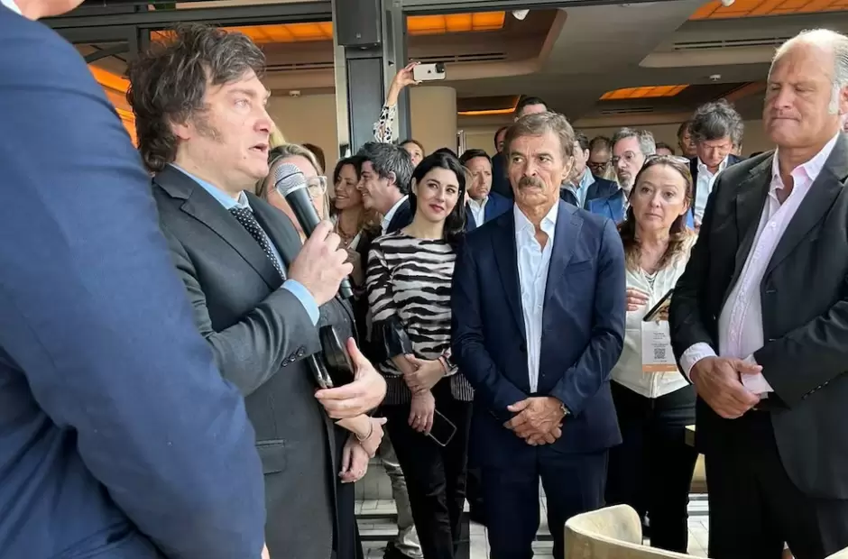 Javier Milei y empresarios