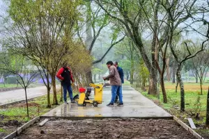 Inician las obras de remodelacin en la Plaza Cerezo de Alijiln
