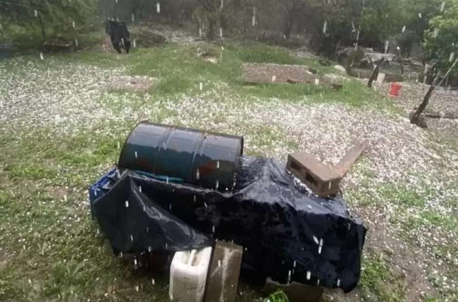 Granizo en Los Altos - Foto gentileza Noticias Santa Rosa