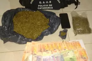 Detienen a tres tucumanos que transportan marihuana y dinero