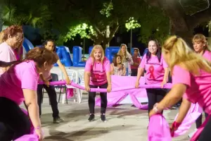 Valle Viejo se tie de rosa en una emotiva jornada de concientizacin sobre el cncer de mama