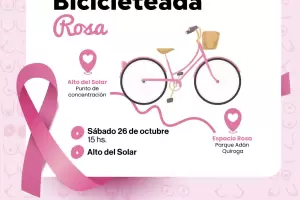Salud cierra el Mes Rosa con una bicicleteada