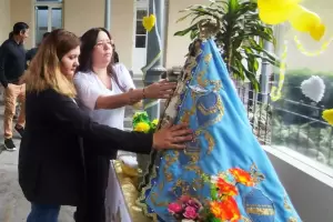La Virgen visita el palacio municipal de Capital