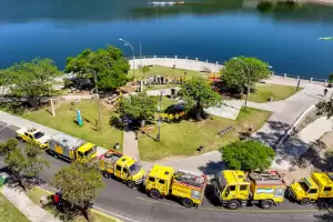 Toque de sirena en memoria de brigadistas fallecidos en Salta