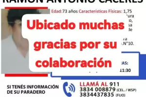 Tras un importante operativo encontraron a Ram�n C�ceres