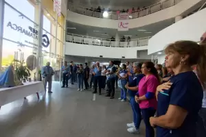 La Virgen visita la Obra Social de los Empleados Pblicos