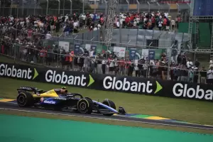 Colapinto choc en la vuelta 32 y tuvo que abandonar el GP de Brasil