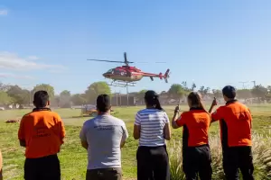 La Provincia y Nacin desplegaron un gran operativo para rescatar al turista en Santa Mara