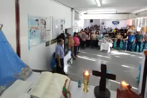 Emotivo recibimiento a la Virgen en Catastro y en el Urbano Girardi