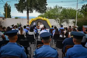Inauguraron una gruta dedicada a la Madre Generala del Valle en la Escuela Superior de Polic�a