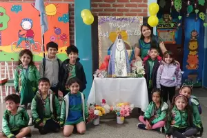 La Madre Morena sigue visitando instituciones de Valle Viejo