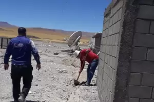 Paso de San Francisco: realizaron obras energticas en la cordillera catamarquea