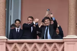 Milei se reuni en la Casa Rosada con Macron