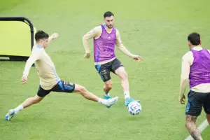 Scaloni tom una decisin durante el entrenamiento de la Seleccin antes de enfrentar a Per