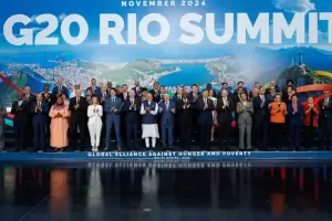 Milei no particip de la foto oficial del G20 en Brasil