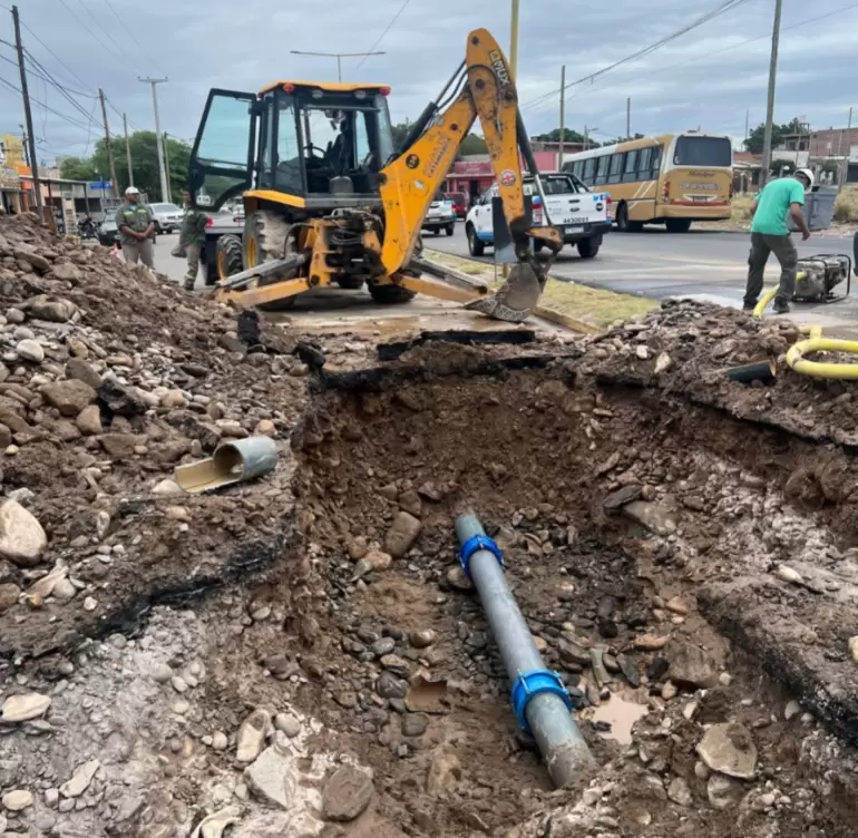 finaliz la reparacin de caera en zona sur